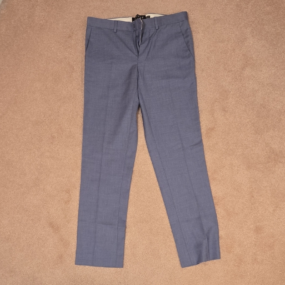 Slim Fit Topman Classic Light Blue Dress Pants